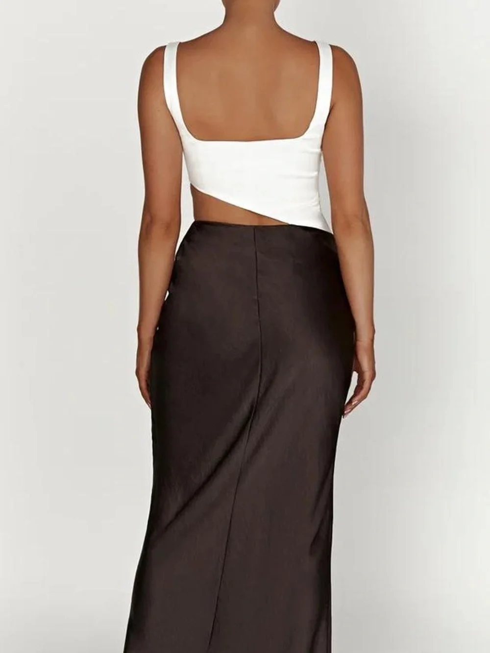 NEW. Meshki Gianna Two Tone Maxi Dress. NWT - Picture 4 of 13